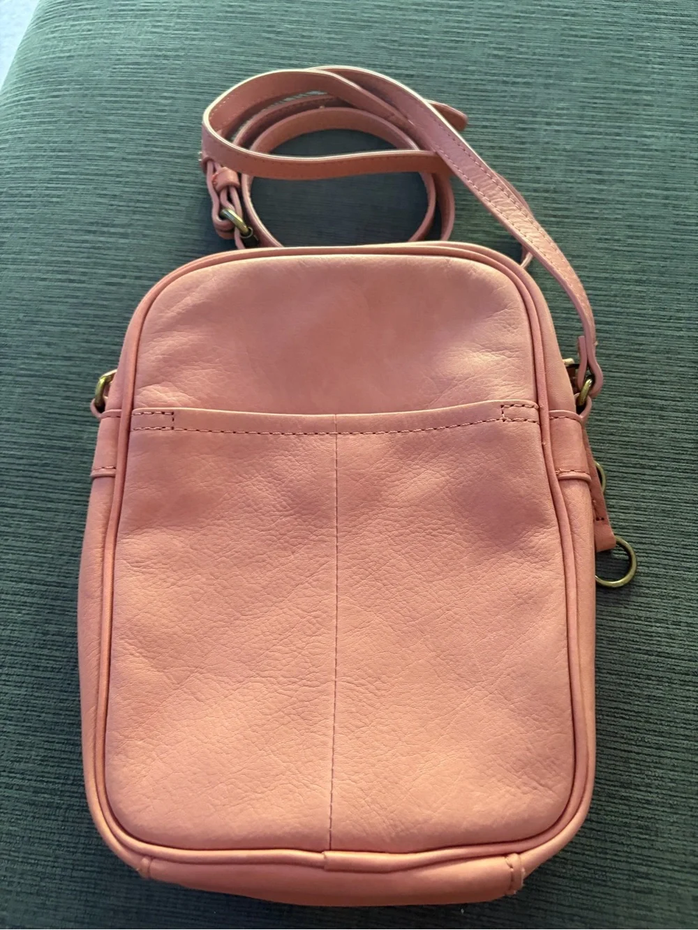 American Leather Co. Cleveland North South Crossbody Sun-kissed
